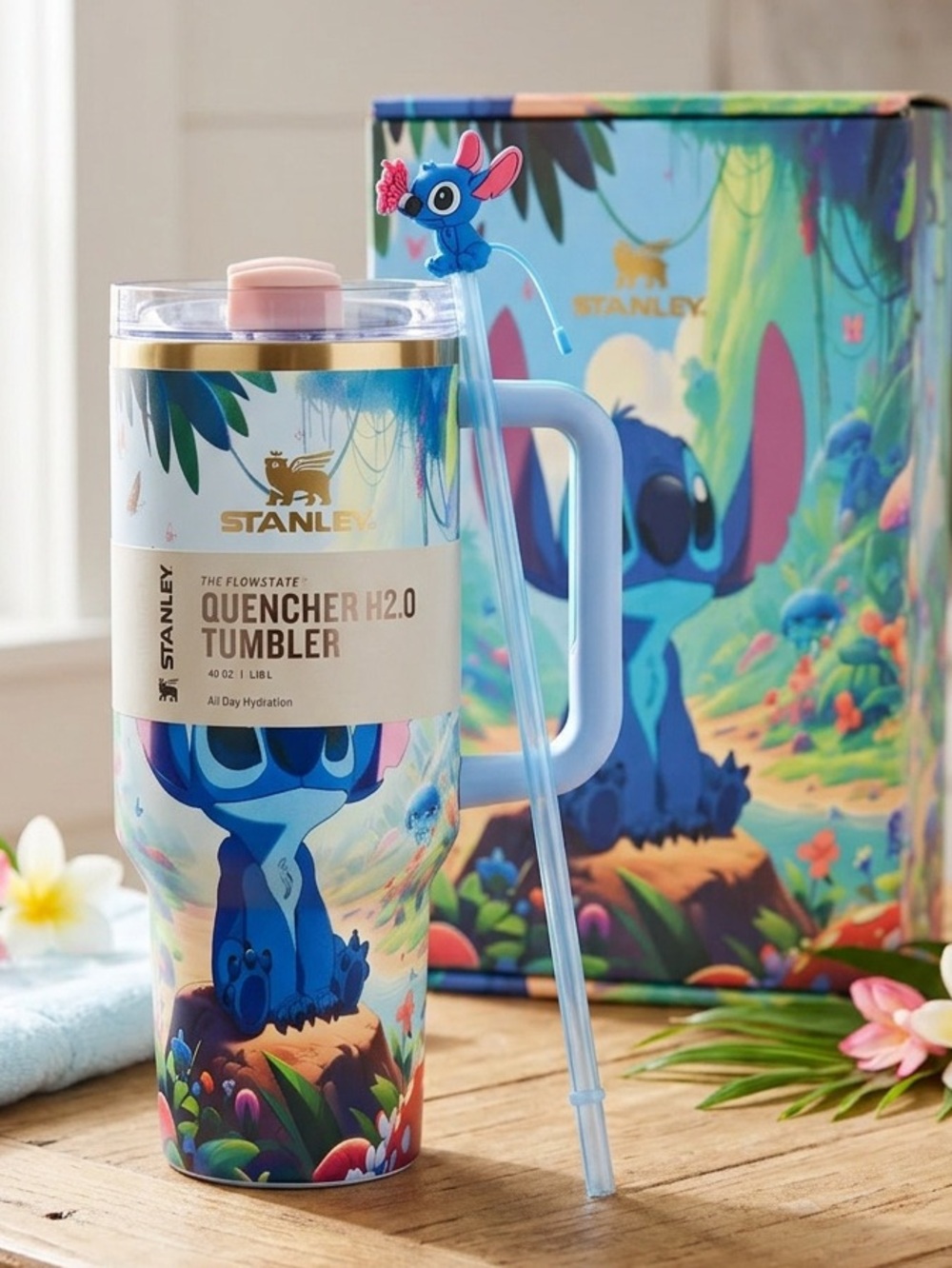 Stanley x LoveShackFancy Stitch 40oz H2.0 Tumbler w/ Straw & Bag - Picture 3 of 11